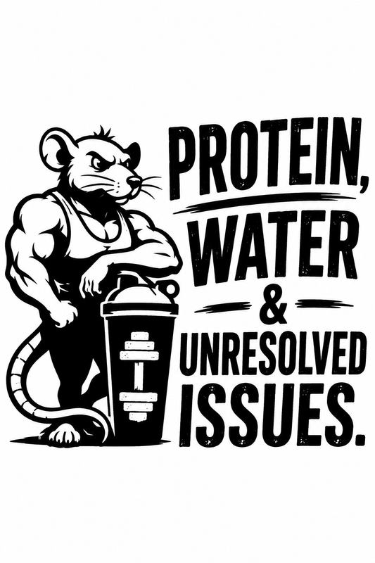 GYM RAT SHAKER BOTTLE RAT
